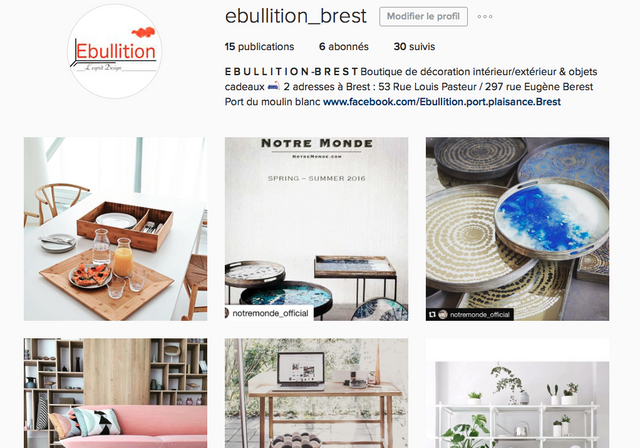 Ebullition débarque sur Instagram
