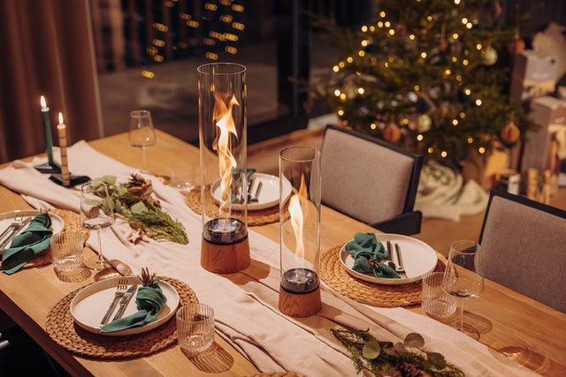 Braséro de table Spin Air Chêne