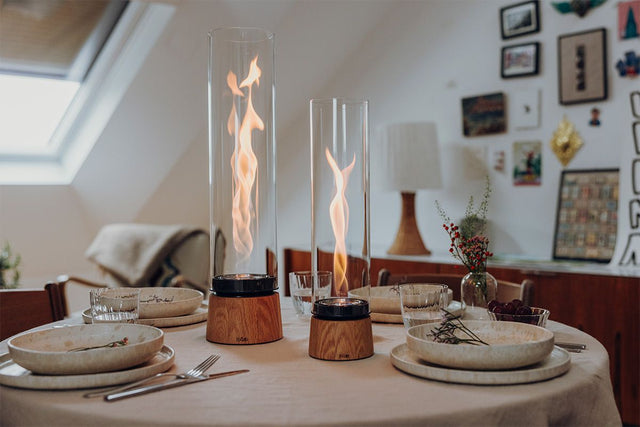 Braséro de table Spin Air Chêne