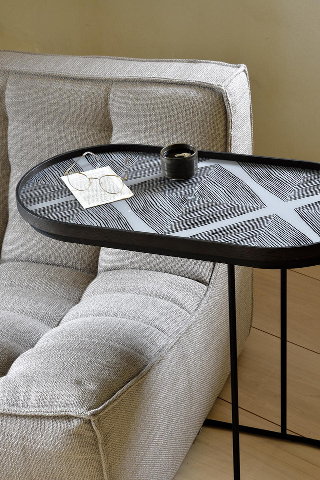 Structure ronde / ovale pour Table Basse à Plateaux
