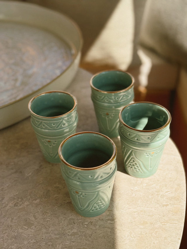 Set de 2 tasses bleu