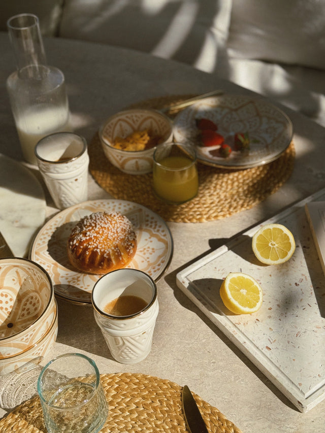 Assiette Beige