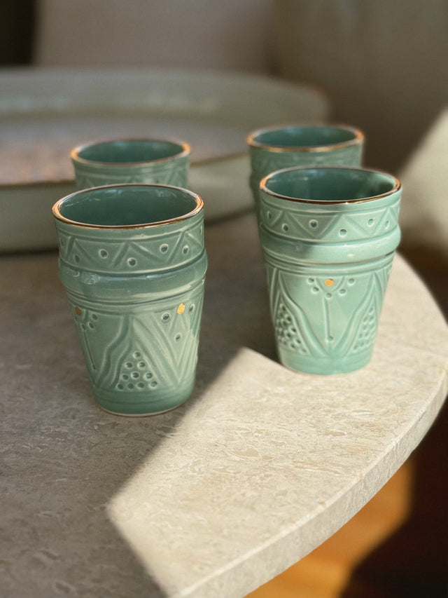 Set de 2 tasses bleu