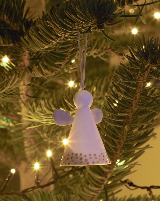 Suspension de noël Ange en Porcelaine