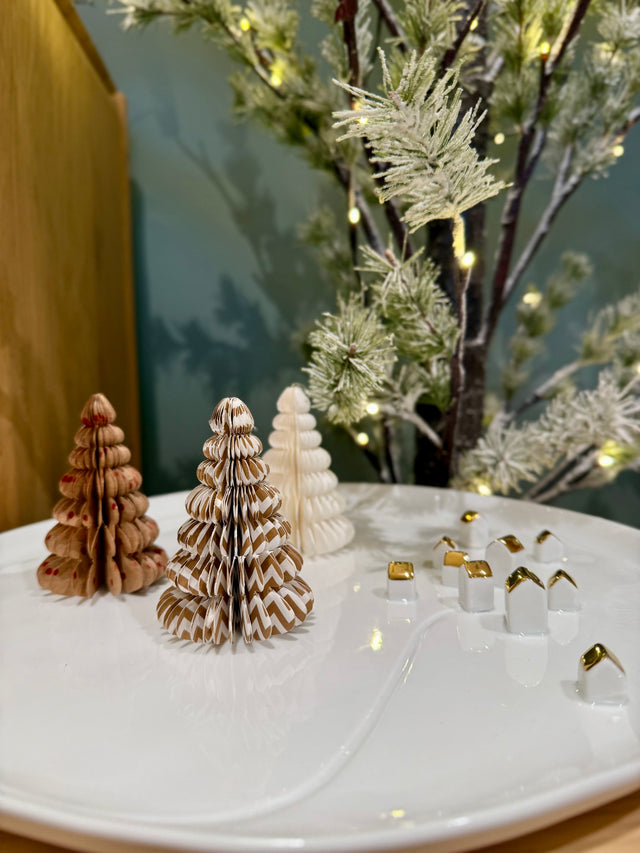 Arbre de Noël Uni en Papier