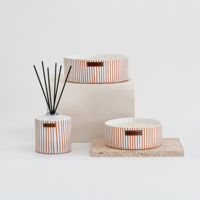 Bougie Plate Zébré