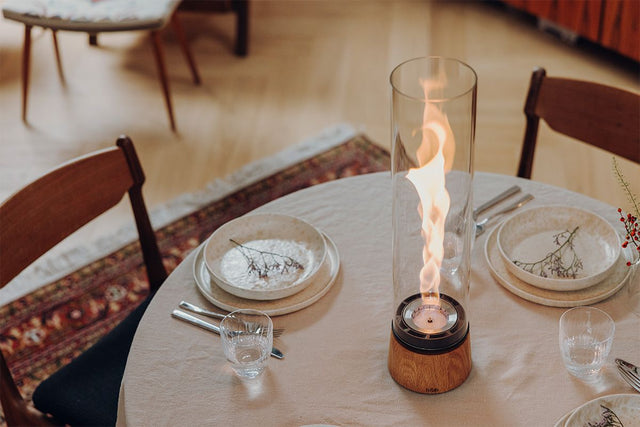 Braséro de table Spin Air Chêne