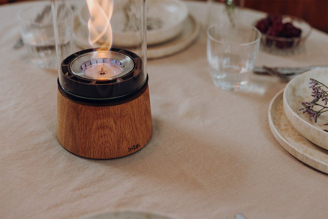 Braséro de table Spin Air Chêne