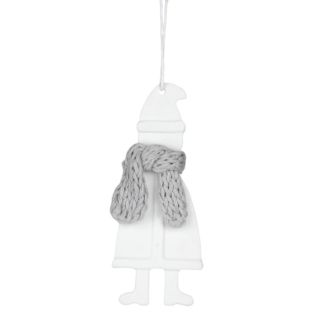 Suspension Bonhomme de noël en Porcelaine