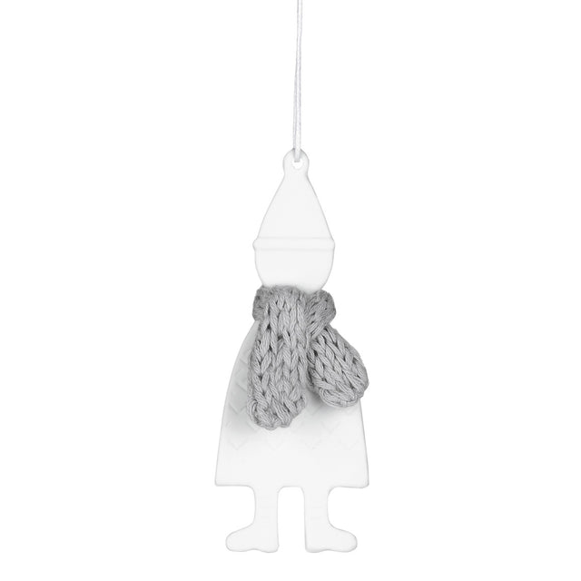 Suspension Bonhomme de noël en Porcelaine