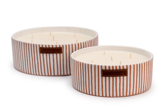 Bougie Plate Zébré