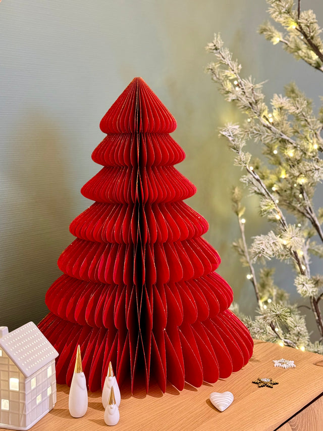 Sapin de Noël Honey Comb en Papier