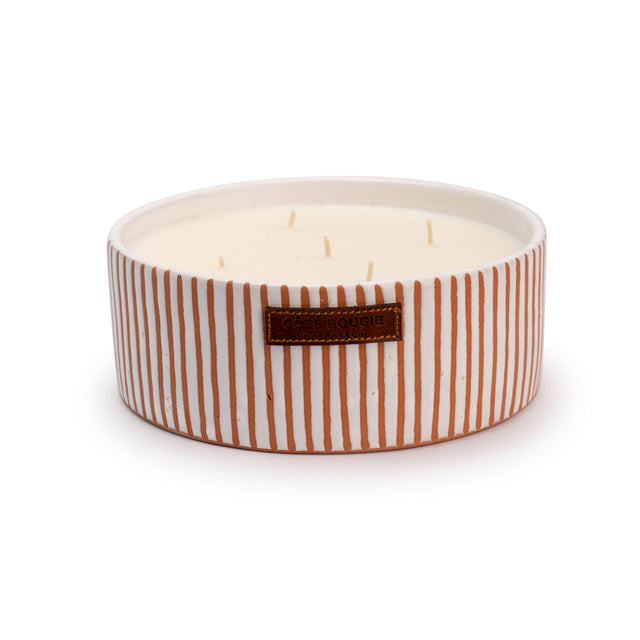 Bougie Plate Zébré
